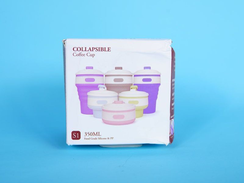 Портативный складной стакан Silicon Magic Cup 350 мл &ndash; лёгкий и прочный для ежедневного использования А1234354678 фото