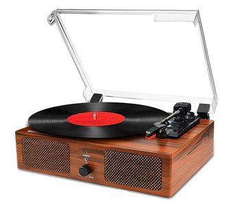 Вініловий програвач Udreamer Wood &mdash; стильний дерев&rsquo;яний дизайн, Bluetooth та USB-порт для сучасного звучання 5555L435476 фото