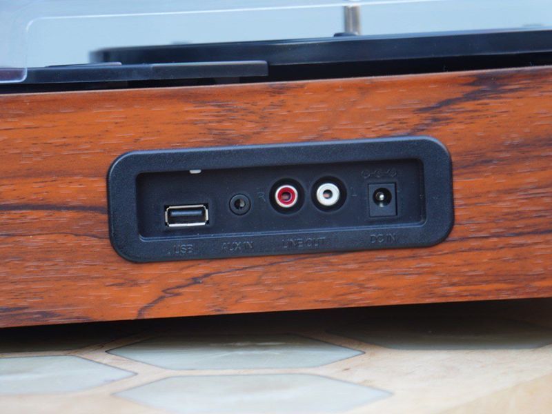 Вініловий програвач Udreamer Wood &mdash; стильний дерев&rsquo;яний дизайн, Bluetooth та USB-порт для сучасного звучання 5555L435476 фото