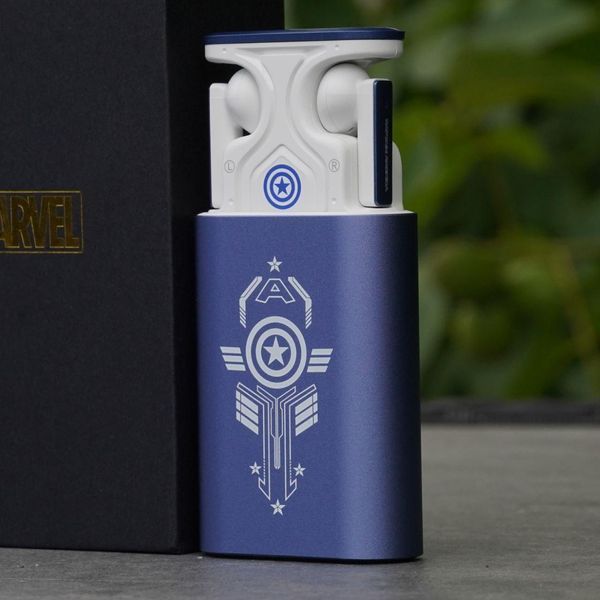 Нові бездротові навушники Капітан Америка DW-G9 ENC RGB Bluetooth Cos А65335 фото