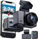 VANTRUE E2 Dash Cam Передняя и задняя камера с голосовым управлением, двойная 2.7K видеорегистратор, Wi-Fi, S6544 фото 1