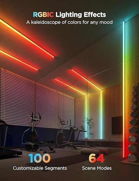 LED стрічка Govee RGBIC 10м, Smart Wi-Fi, Alexa/Google, з дифузором 555L 9323 фото