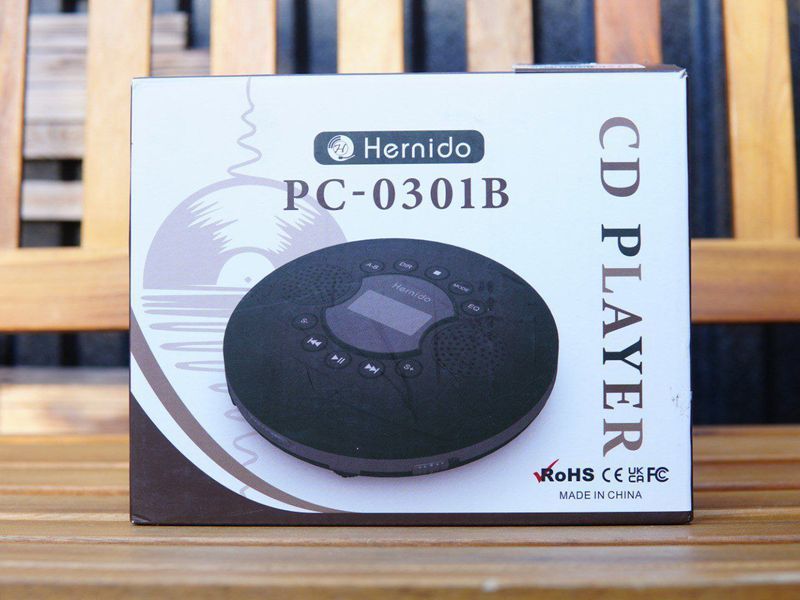 Портативный CD-плеер Hernido CD Player PC-0301B CD-плеер с проводными наушниками в комплекте(повреждения упаковки) Т77577485 фото