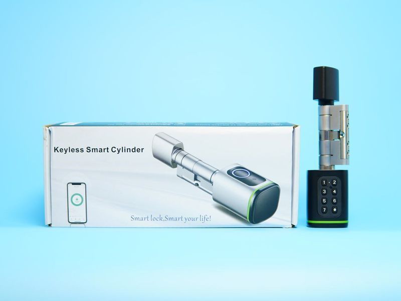 Смарт-замок SEVEN LOCK SL-7774BF &mdash; захист дому та офісу, управління доступом через відбиток пальця, код або ключ R76578 фото