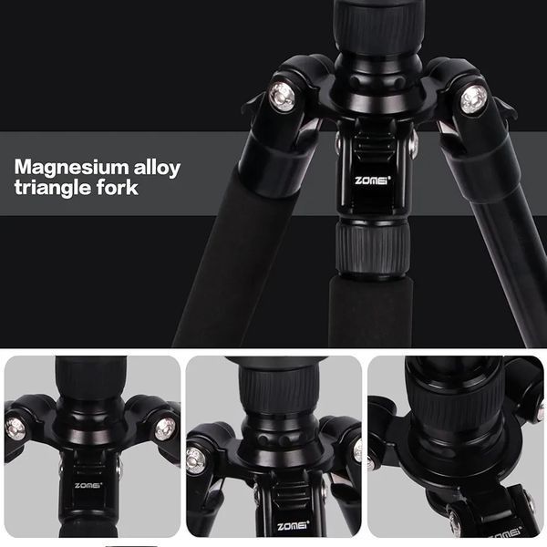 ZOMEI Z688 &mdash; регулируемый штатив-монопод для видеоблогеров и фотографов с устойчивой конструкцией 77776445 фото