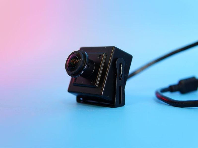 Міні IP камера 5MP PoE, 2880&times;1620, fisheye 170&deg;, microSD до 256GB, детекція руху а1 7655 фото