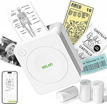 Портативный термопринтер Nelko PM230  печать этикеток и наклеек А2324567 фото