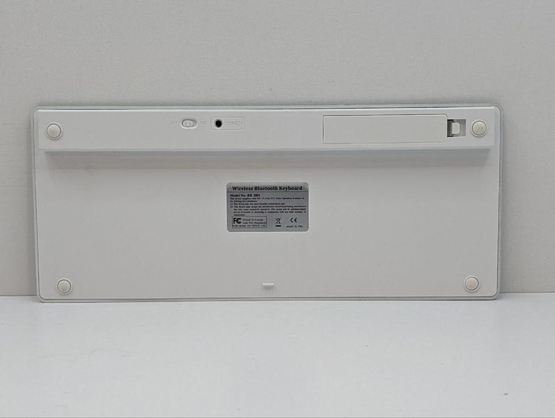 Клавіатура бездротова UKC BK-3001 Wireless Keyboard Bluetooth Silver 777456 фото