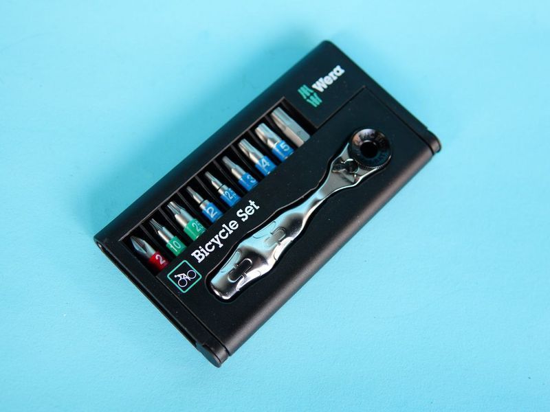Инструментальный набор для велосипедиста WERA 05004177001 &ndash; 9 бит из нержавеющей стали для надёжного обслуживания и ремонта велосипеда B665677987656 фото