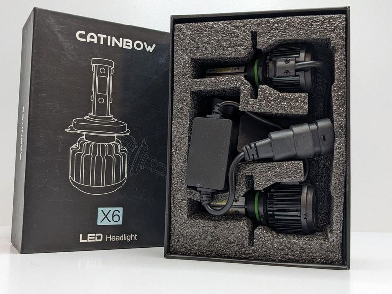 Комплект LED ламп Catinbow 6000LM &ndash; оригинальное качество и мощность (X6) А8764456 фото