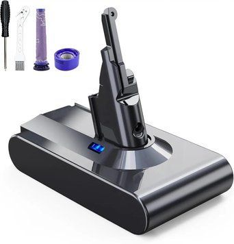 Акумулятор 6000mAh для Dyson V8 &mdash; велика ємність для Absolute, Animal, Motorhead та інших моделей 555555L6578 фото