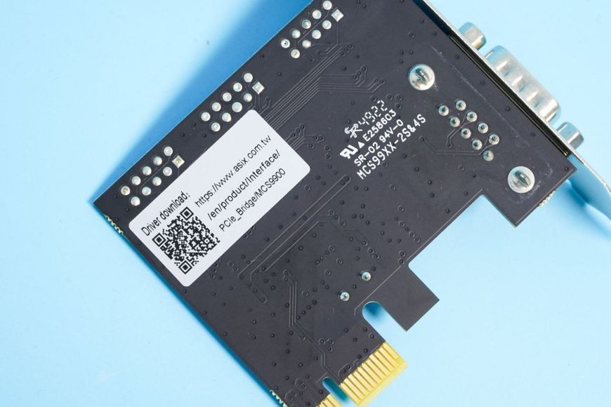 Послідовний адаптер з одним портом PCIe X1 RS232 PCI Express на RS232 конвертер R6 9299 фото