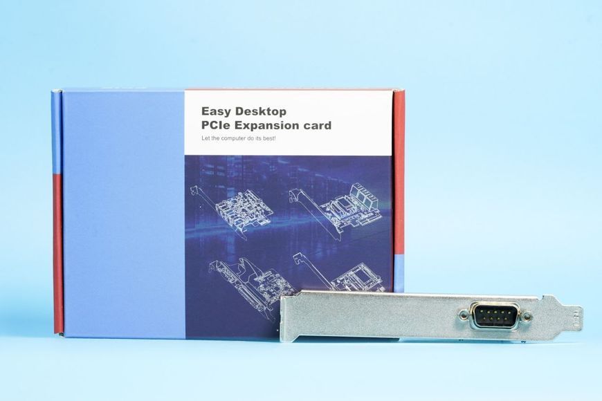 Послідовний адаптер з одним портом PCIe X1 RS232 PCI Express на RS232 конвертер R6 9299 фото