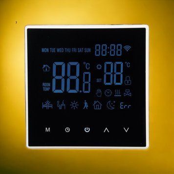 Інтелектуальний термостат температури ME88H, програмований для підігрівання підлоги/водяного/газового котла 55553#455 фото