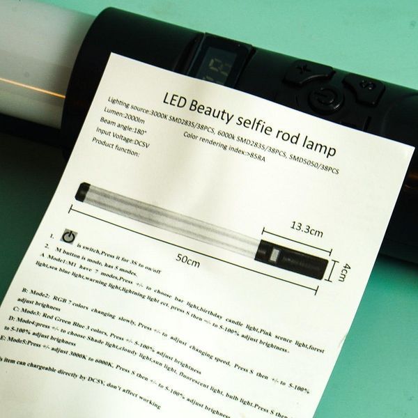 Лампа H1 RGB LED Stick 50 см &mdash; портативне та потужне світло для створення атмосферних та динамічних ефектів 5554246 фото