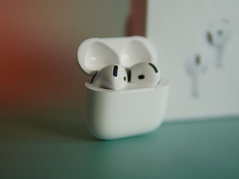AirPods 4 Lux 2024 &mdash; наушники нового поколения с кейсом, шумоподавлением и гироскопом B13987685764 фото