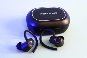Бездротові навушники Poounur H9, гарнітура для спорту, вкладки 50H із завушними гачками R543466 фото