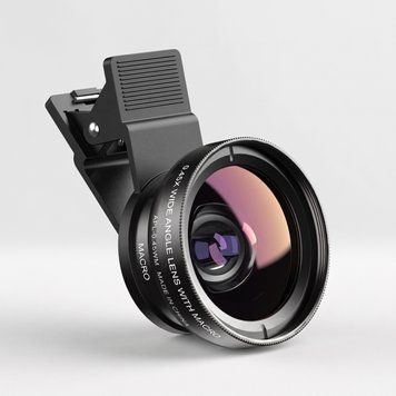 Макро та ширококутний об&rsquo;єктив APEXEL APL-0.45WM для смартфона, універсальна лінза для телефону s9 3030 фото