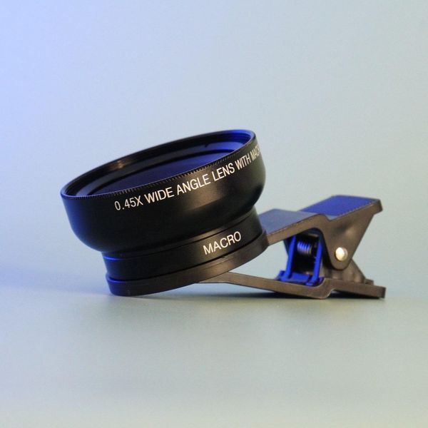 Макро та ширококутний об&rsquo;єктив APEXEL APL-0.45WM для смартфона, універсальна лінза для телефону s9 3030 фото