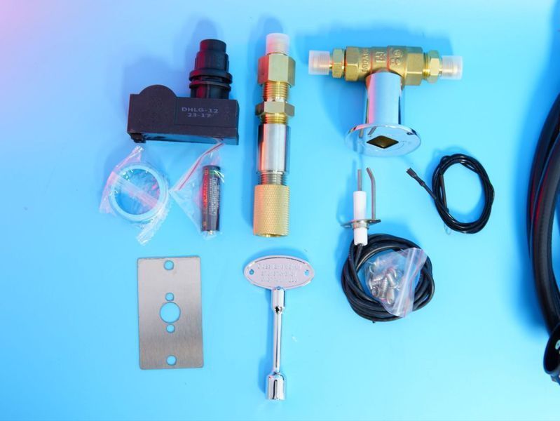 Встроенный круглый камин VEVOR 30 см, 92 000 BTU, газ/пропан, нерж. горелка 555R 87977 фото