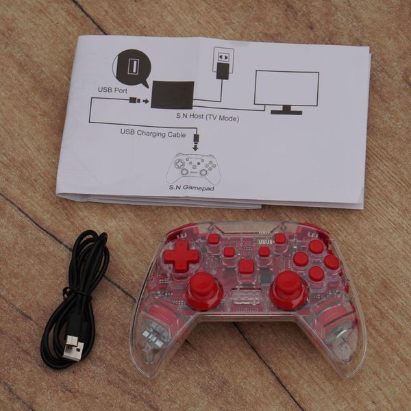 Нове покоління ігор з прозорим джойстиком для Nintendo Switch: Безпровідне з'єднання Bluetooth R34567 фото