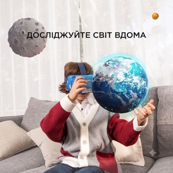 VR-гарнітура DESTEK V5 для дітей, HD-лінзи 110&deg;, Bluetooth-контролер, для смартфона а2 3040 фото