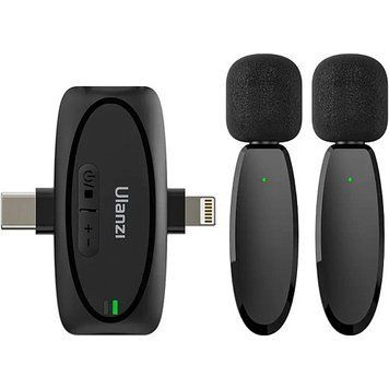 Бездротова мікрофонна система Ulanzi V6 3-in-1 &ndash; універсальний Plug & Play мікрофон для смартфонів, камер і ПК В3455 фото