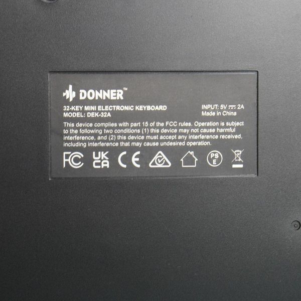Donner DEK-32A 32-клавишное клавиатурное пианино, мини-электрическая клавиатура для начинающих 7775334 фото